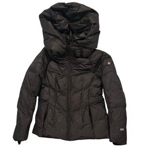 North Face 550 Goose Down Puffer Jacket - Black Eskimo Hood Coat Like New Size M